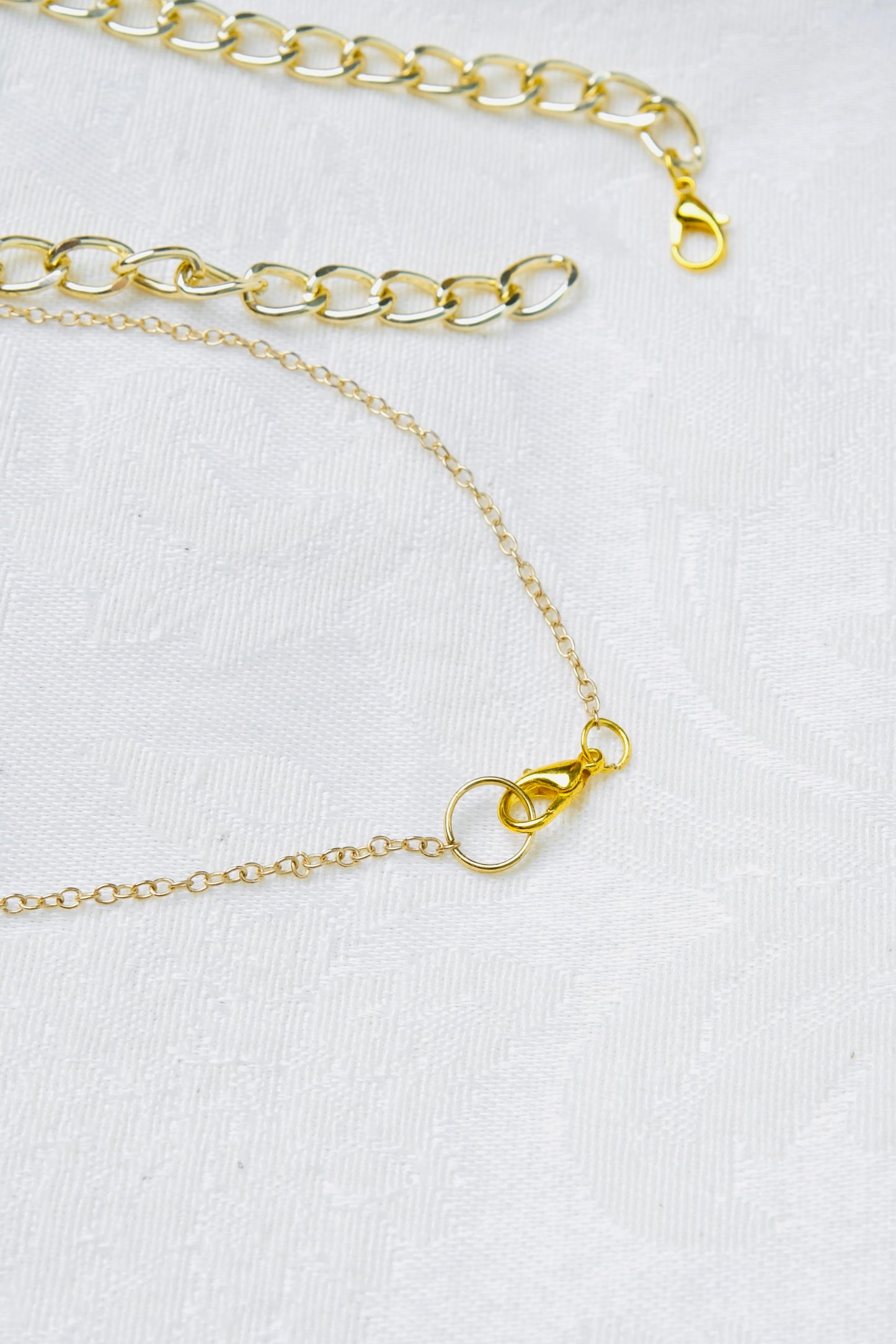 Double Chain and Ring Necklace