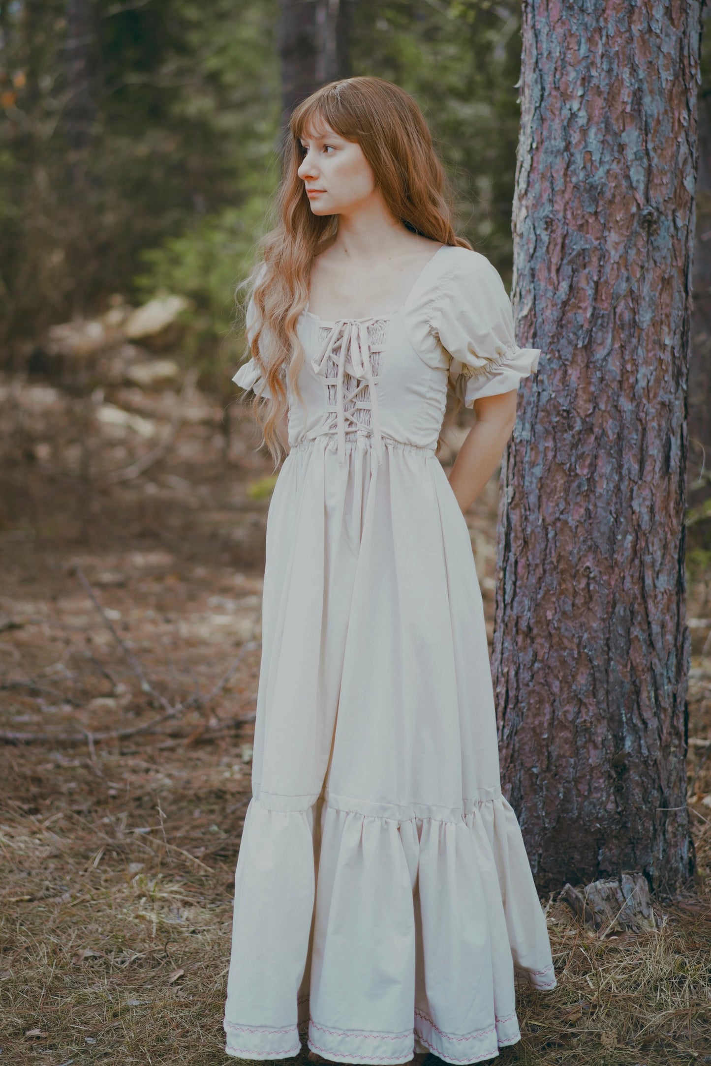 Lace-Up Cottage Dress (S-M)