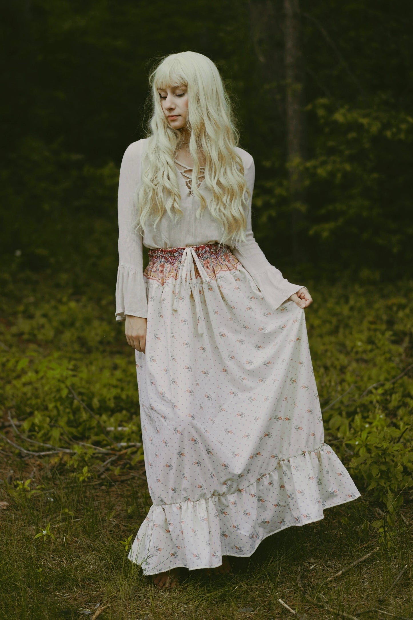 Floral Maxi Skirt (S-L)