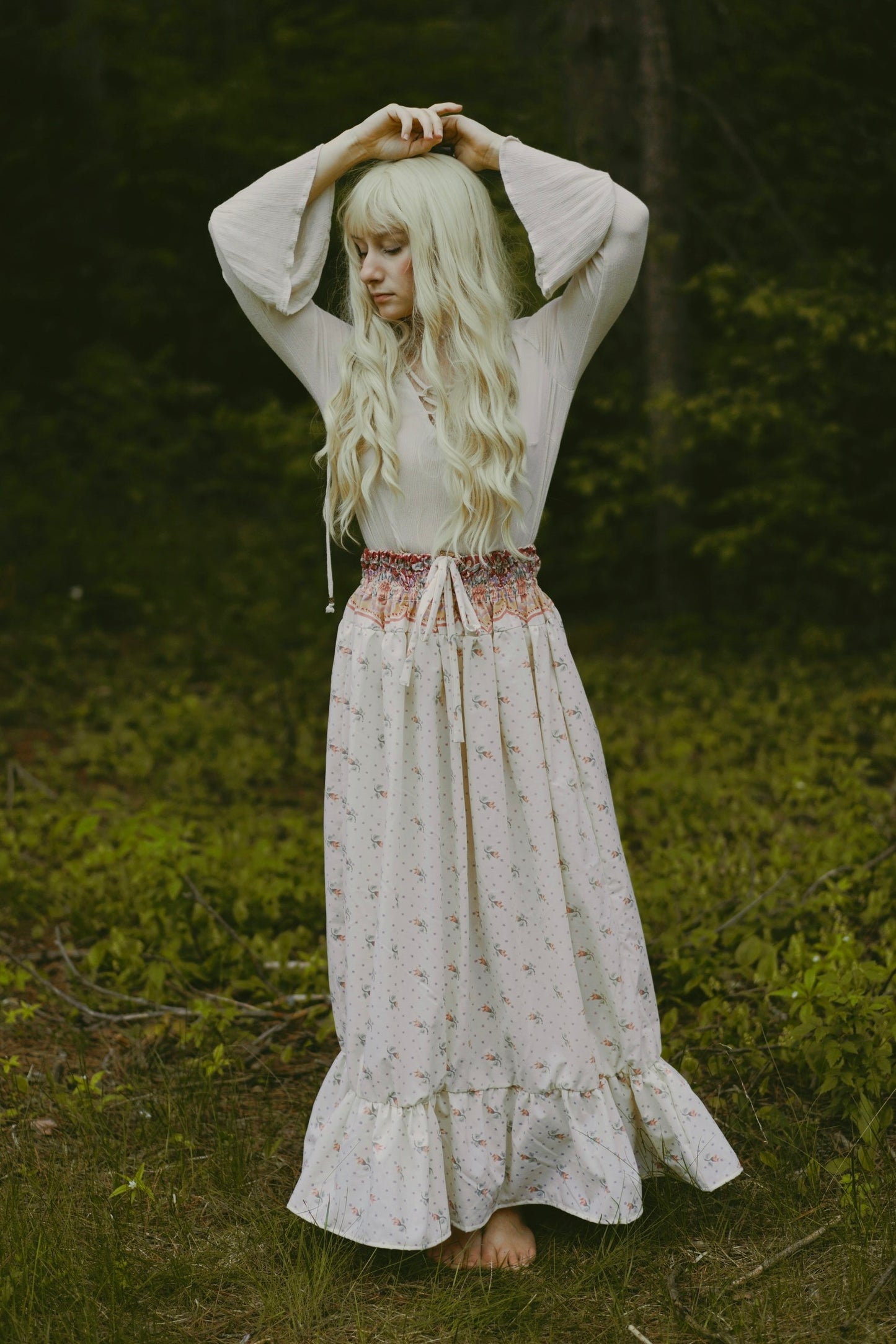 Floral Maxi Skirt (S-L)