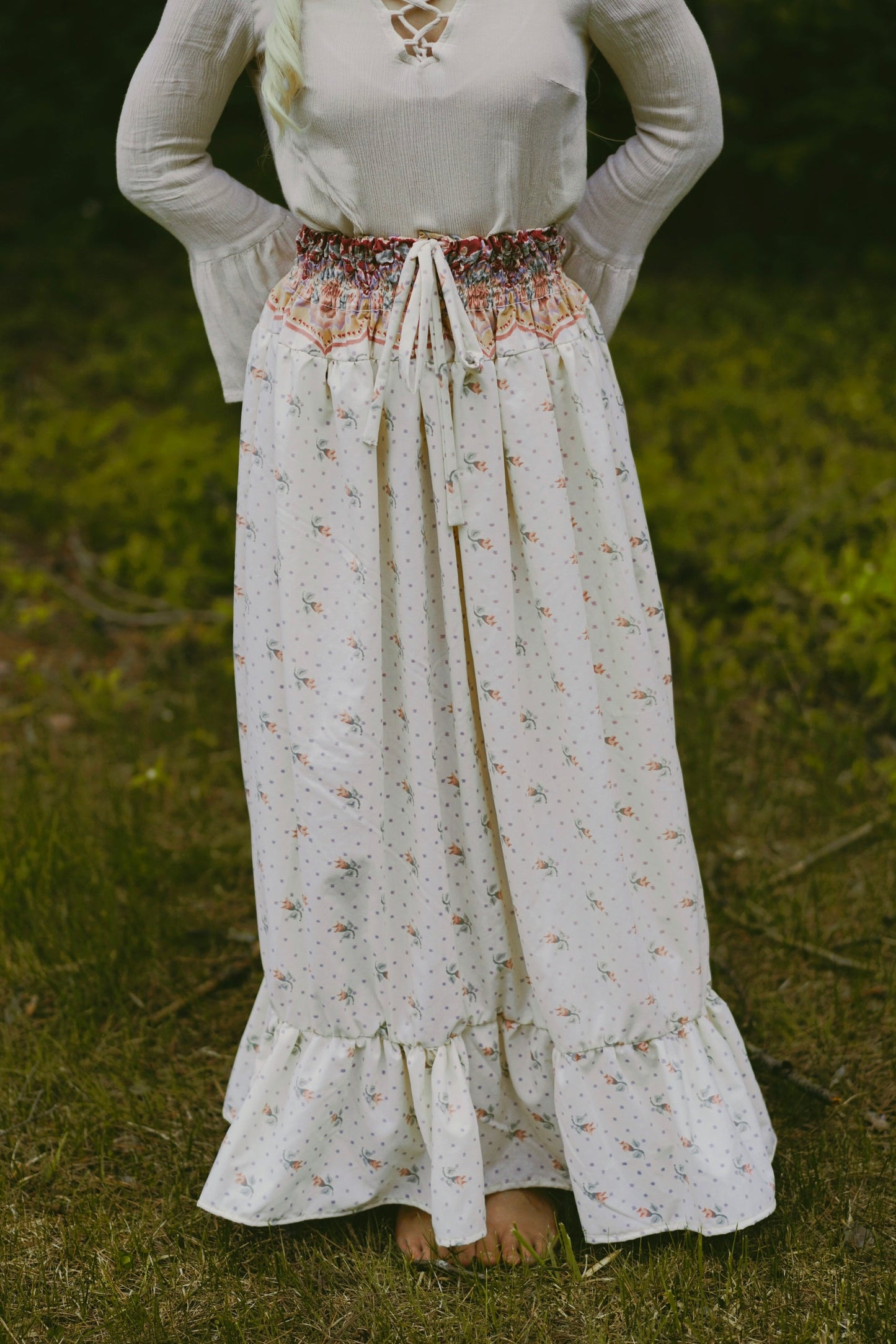 Floral Maxi Skirt (S-L)