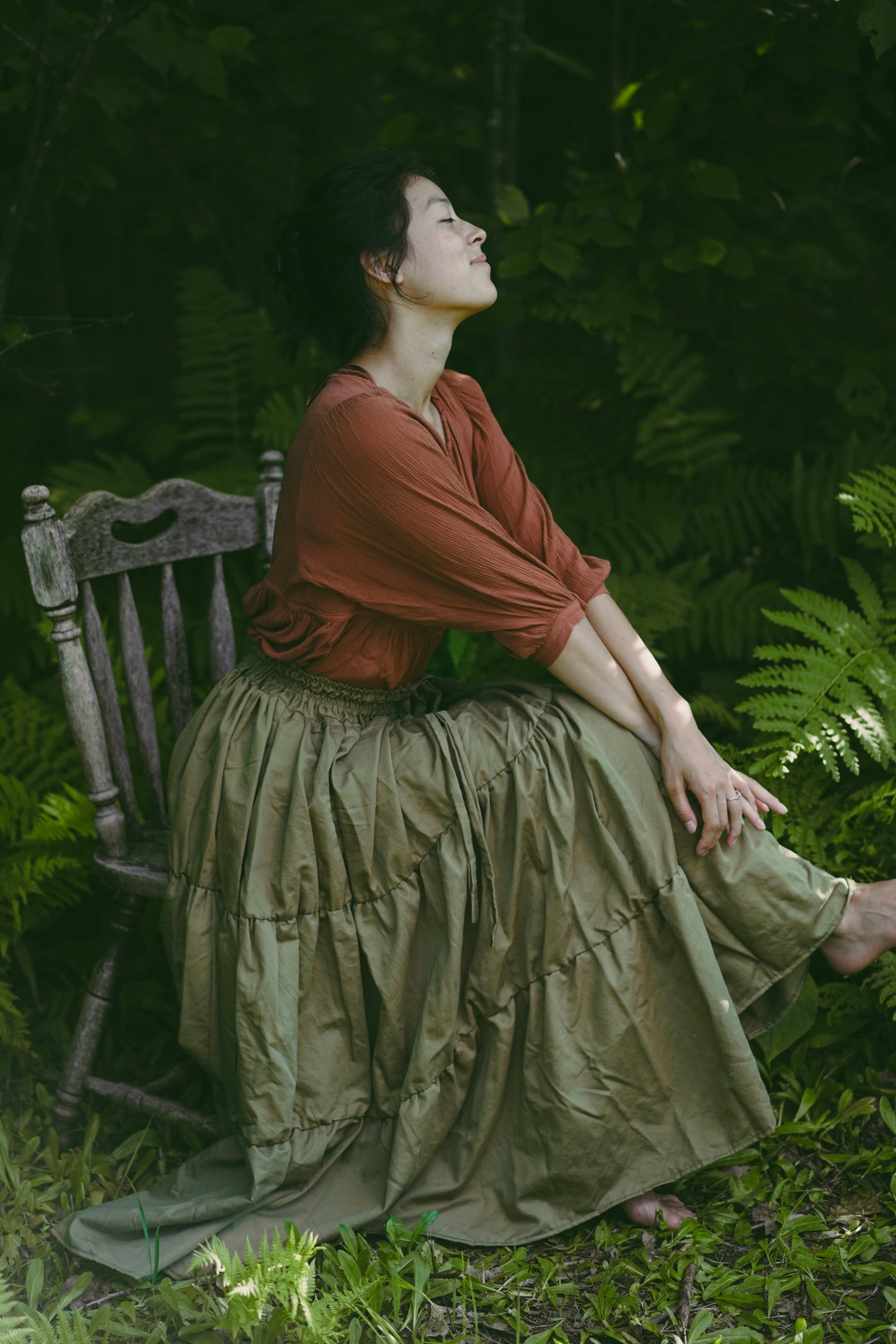 Forest Green Maxi Skirt (S-L)