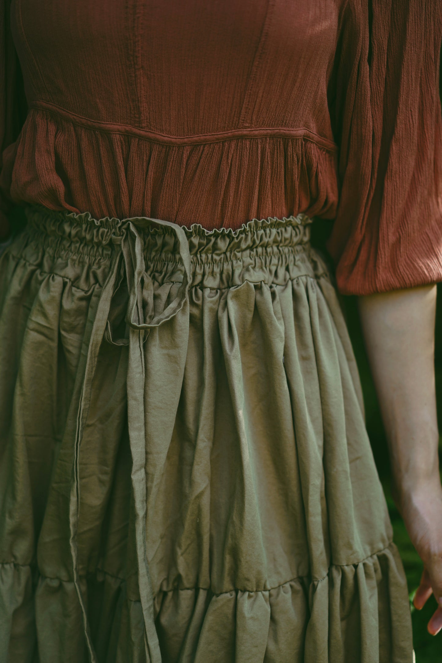 Forest Green Maxi Skirt (S-L)
