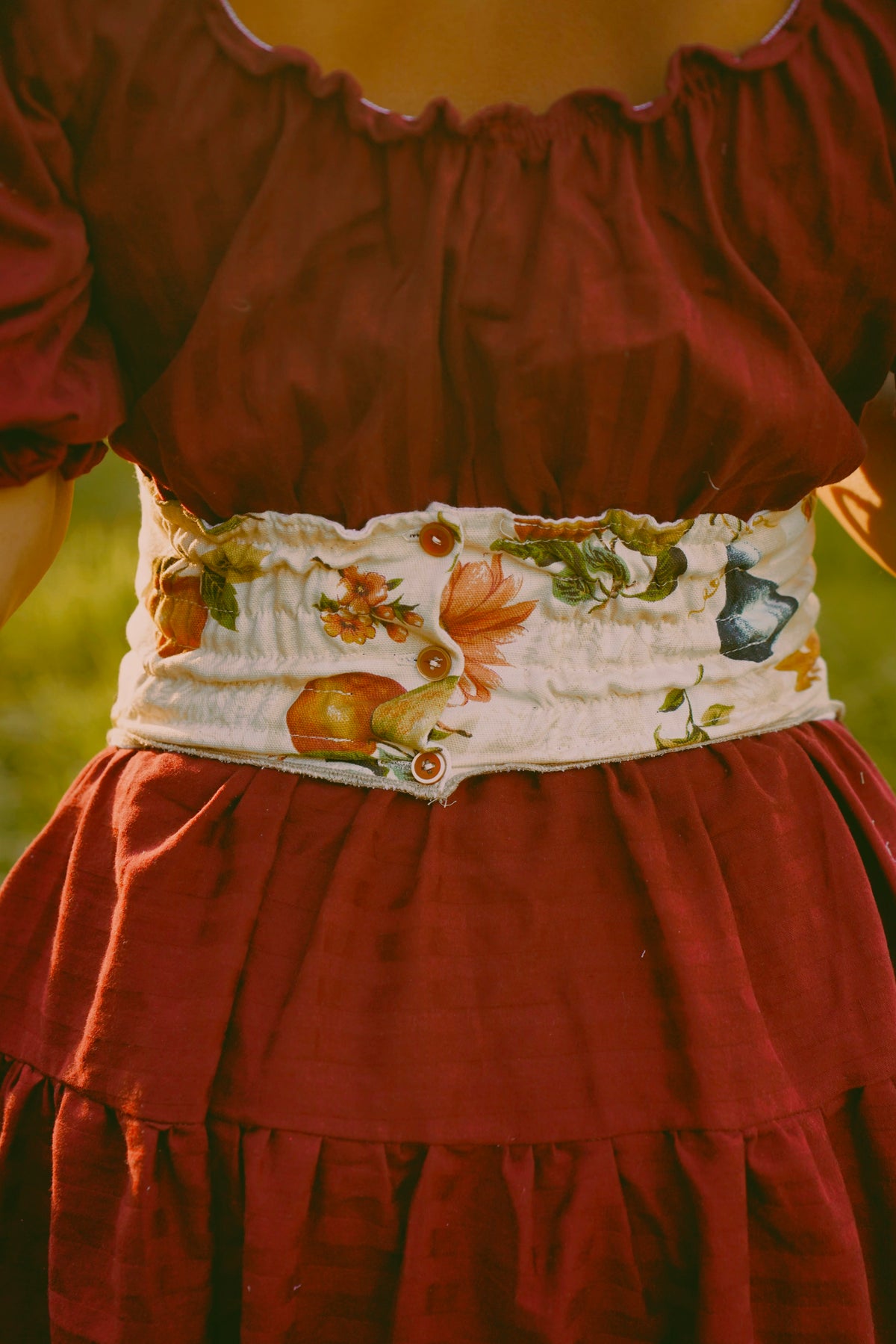 Fall Fruit Corset (M-L)