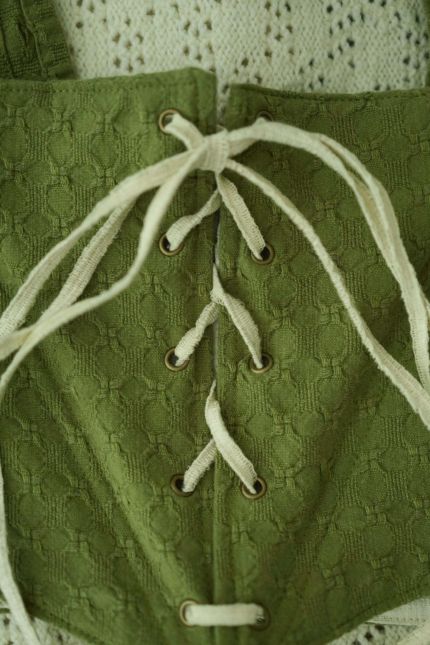 Green Cotton Bodice (M-L)
