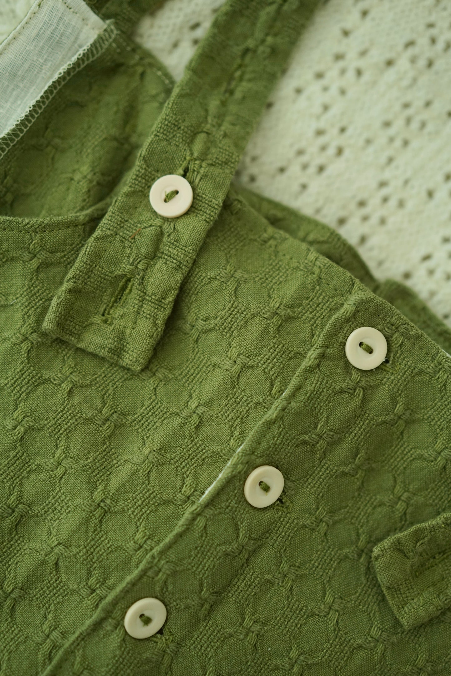 Green Cotton Bodice (M-L)