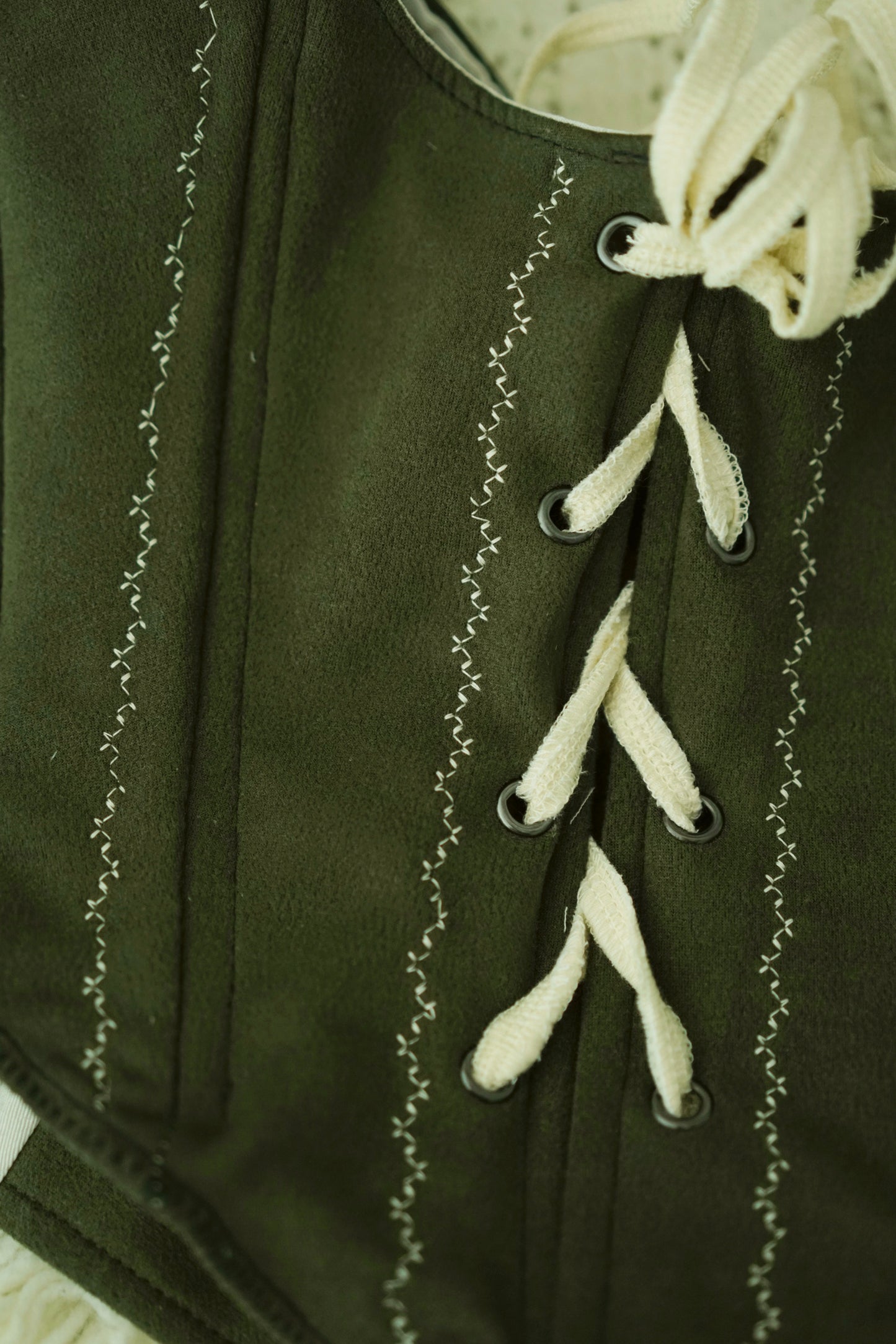 Green Decor Stitch Bodice (S-M)