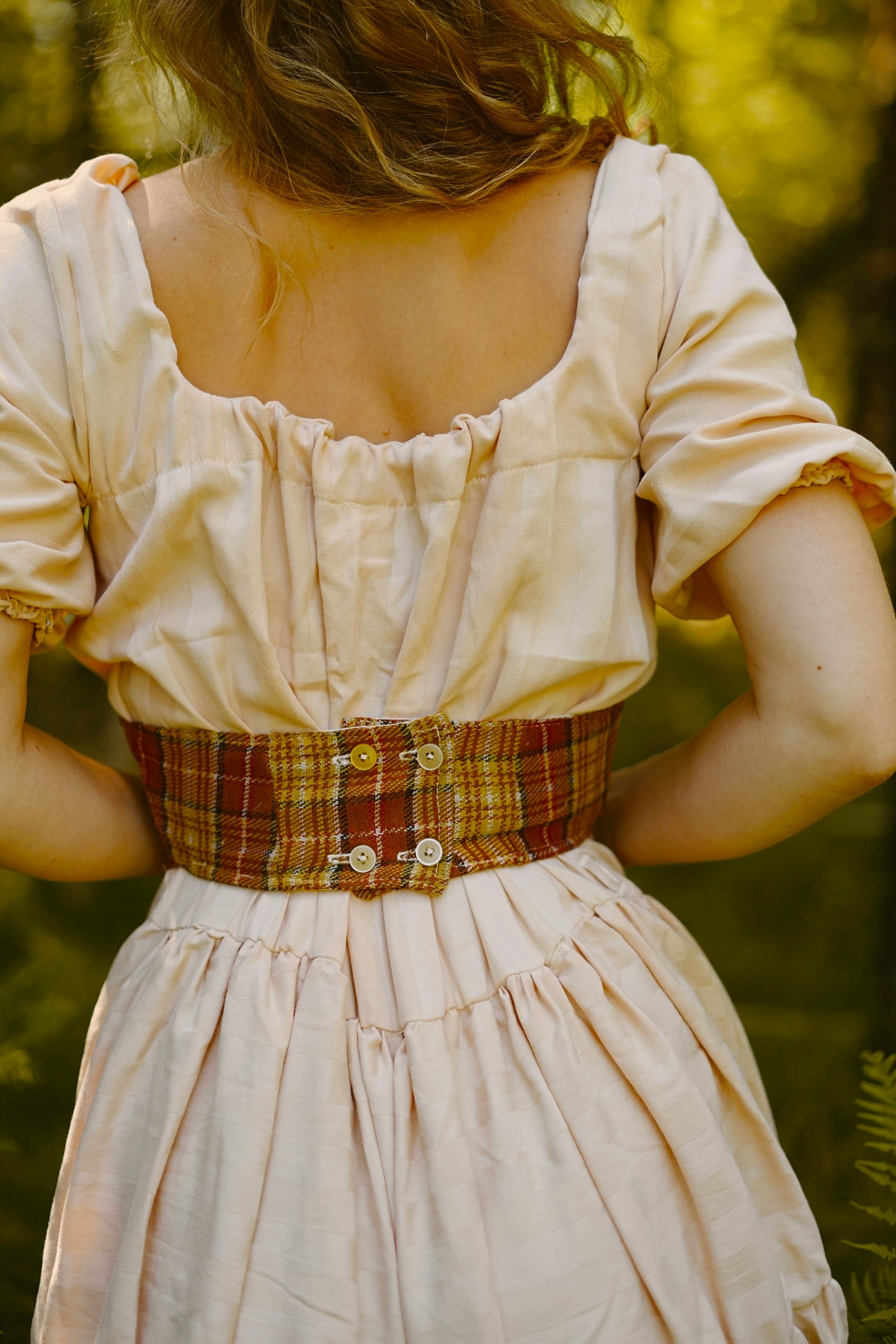 Honey Plaid Corset (S-M)