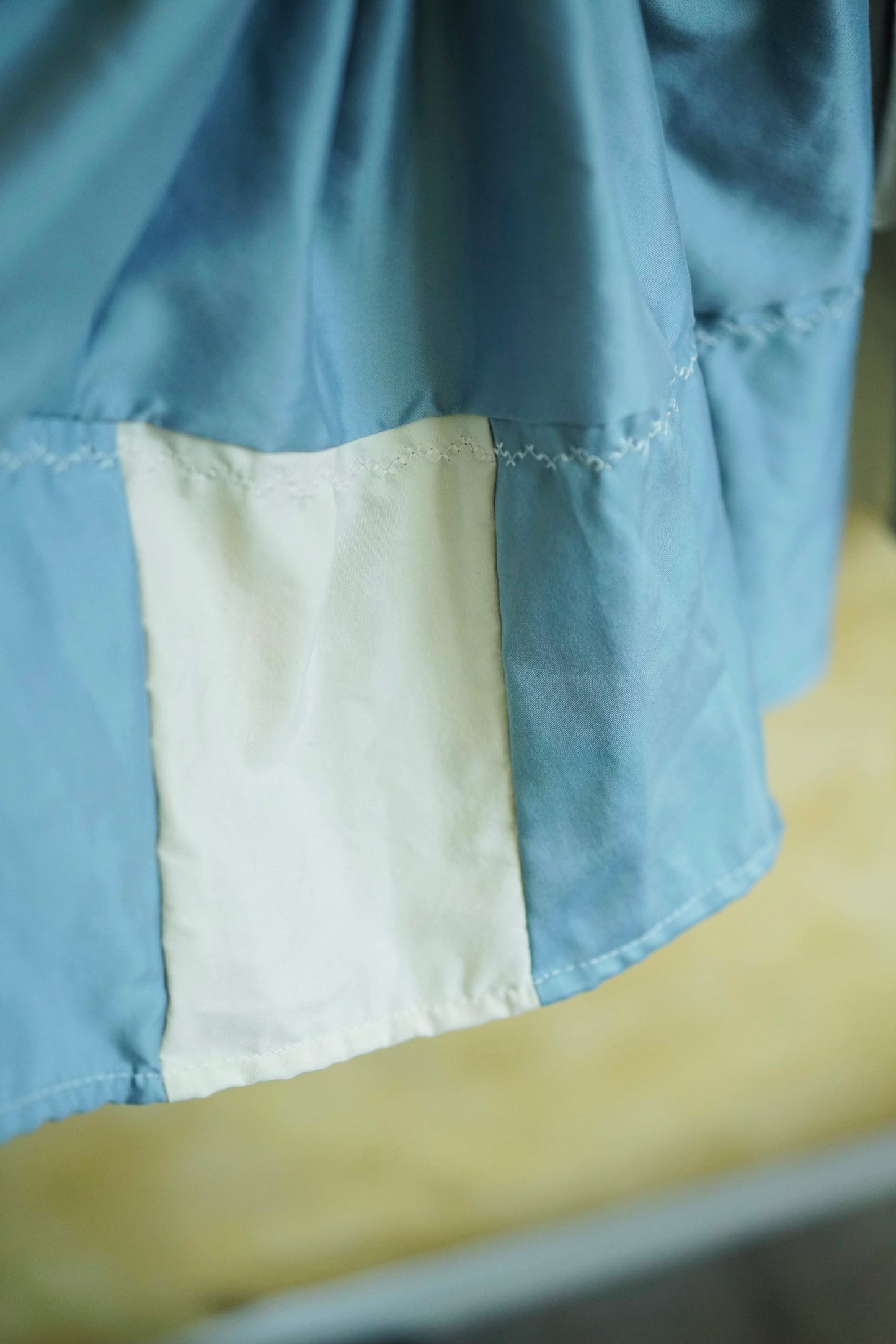 Blue Cream Patch Skirt (S-L)