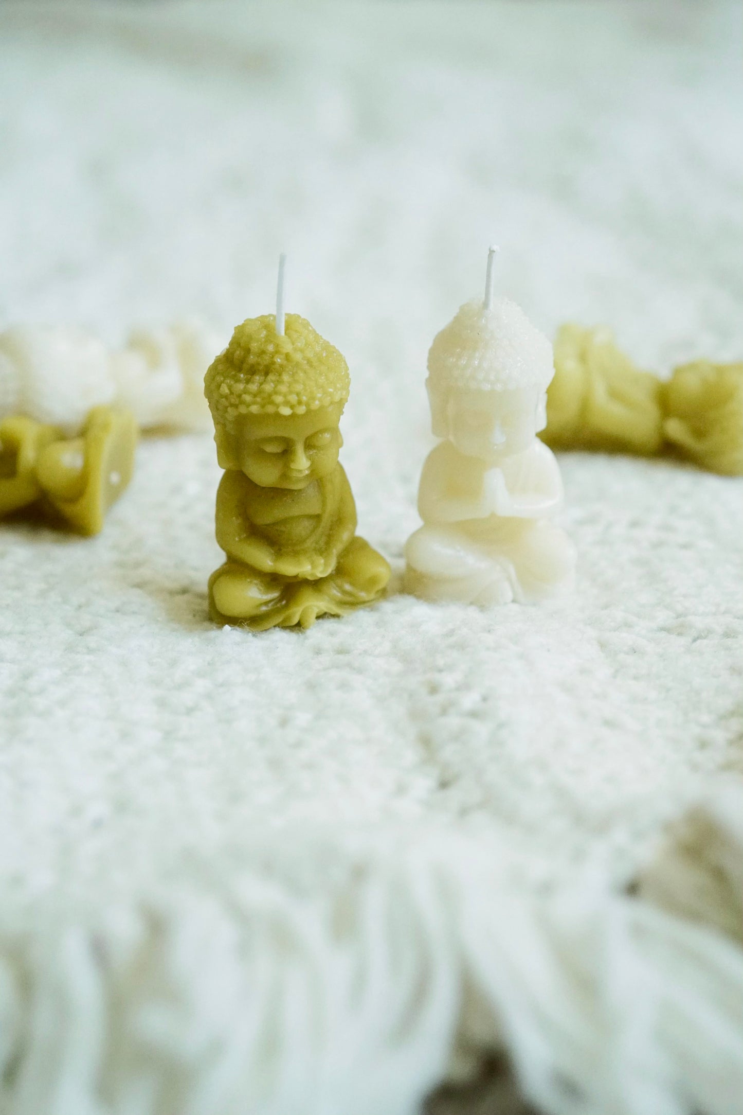 Beeswax Buddha Candle