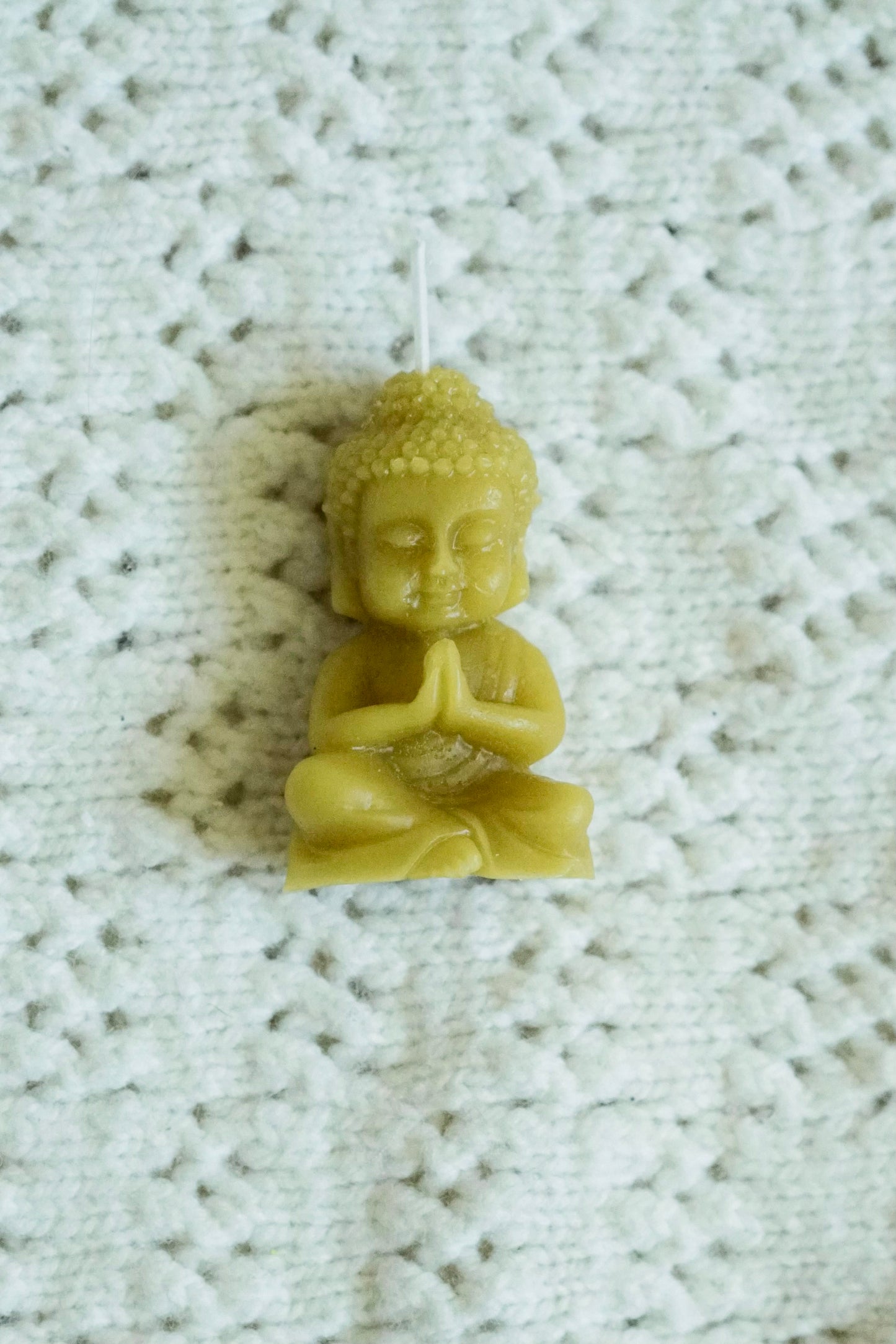 Beeswax Buddha Candle