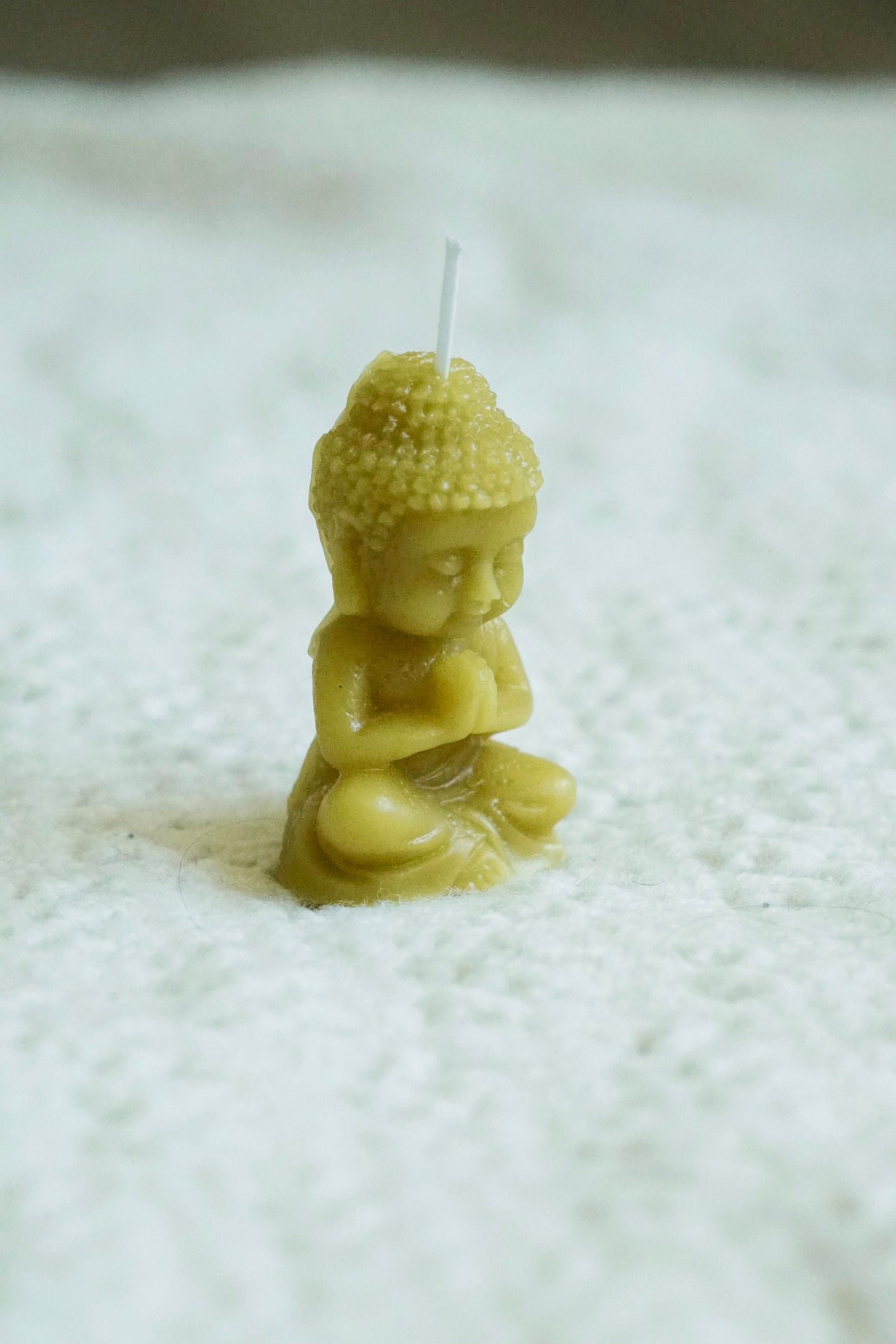 Beeswax Buddha Candle