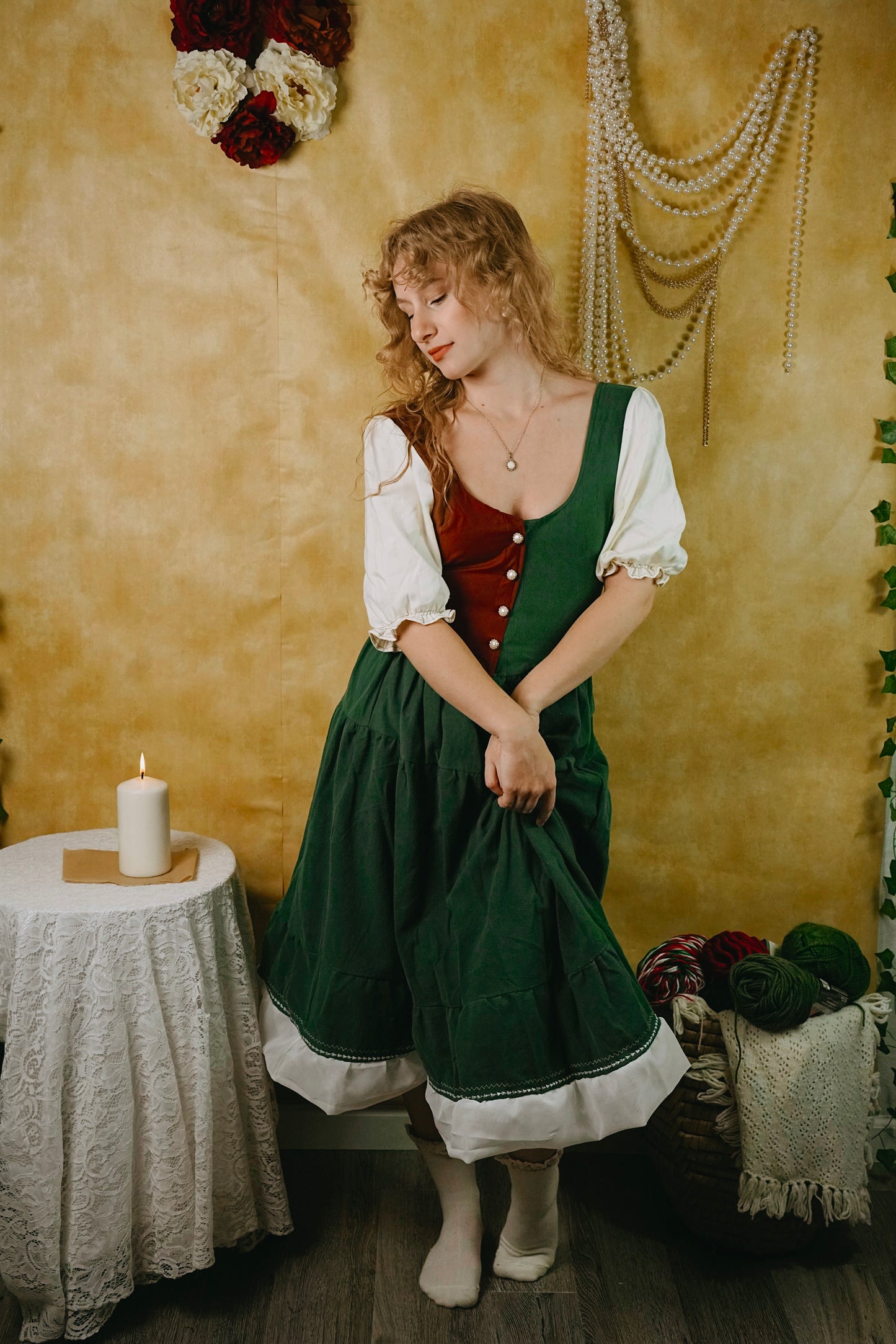 Christmas Button Up Dress (S)