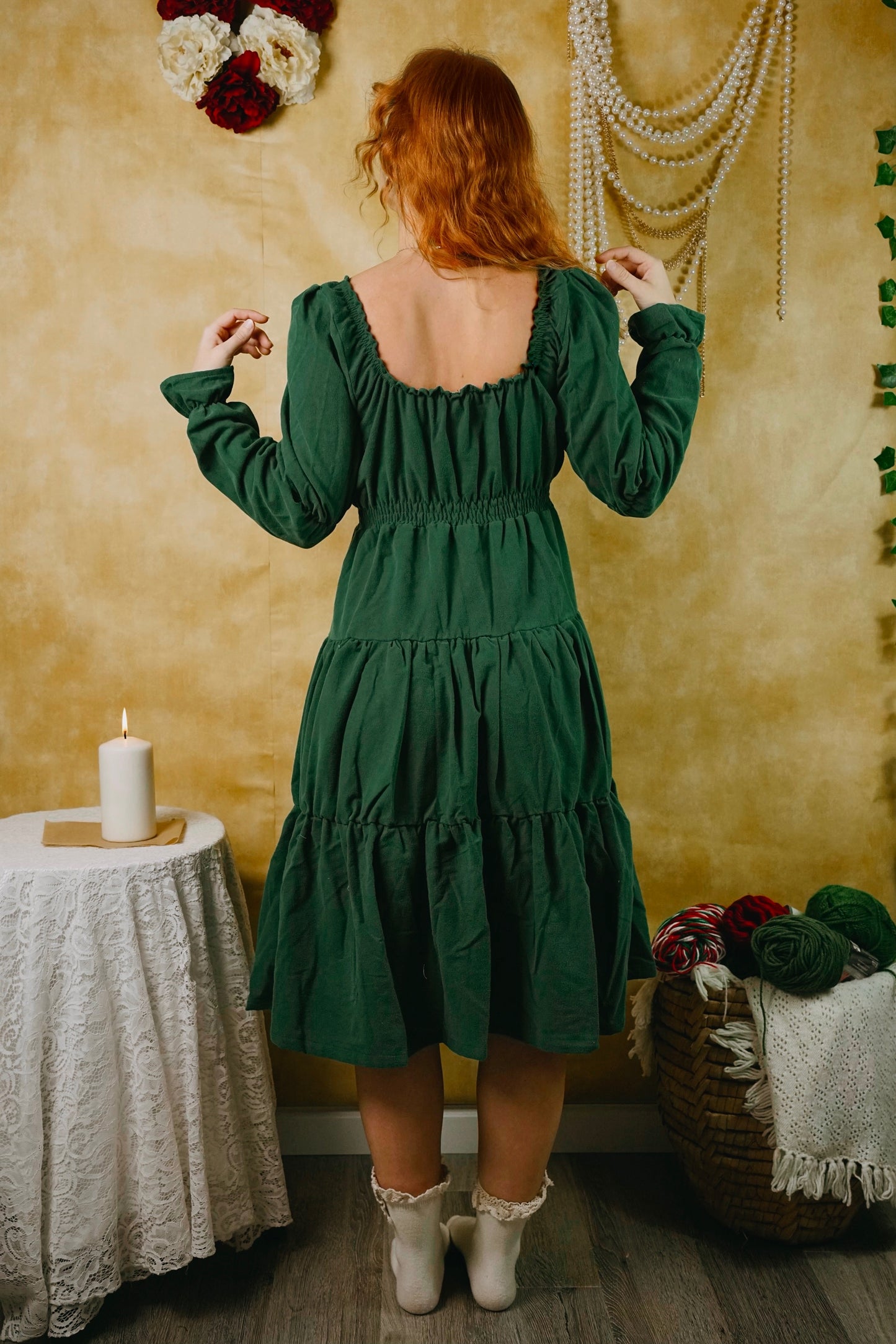 Holiday Green Dress (S-L)