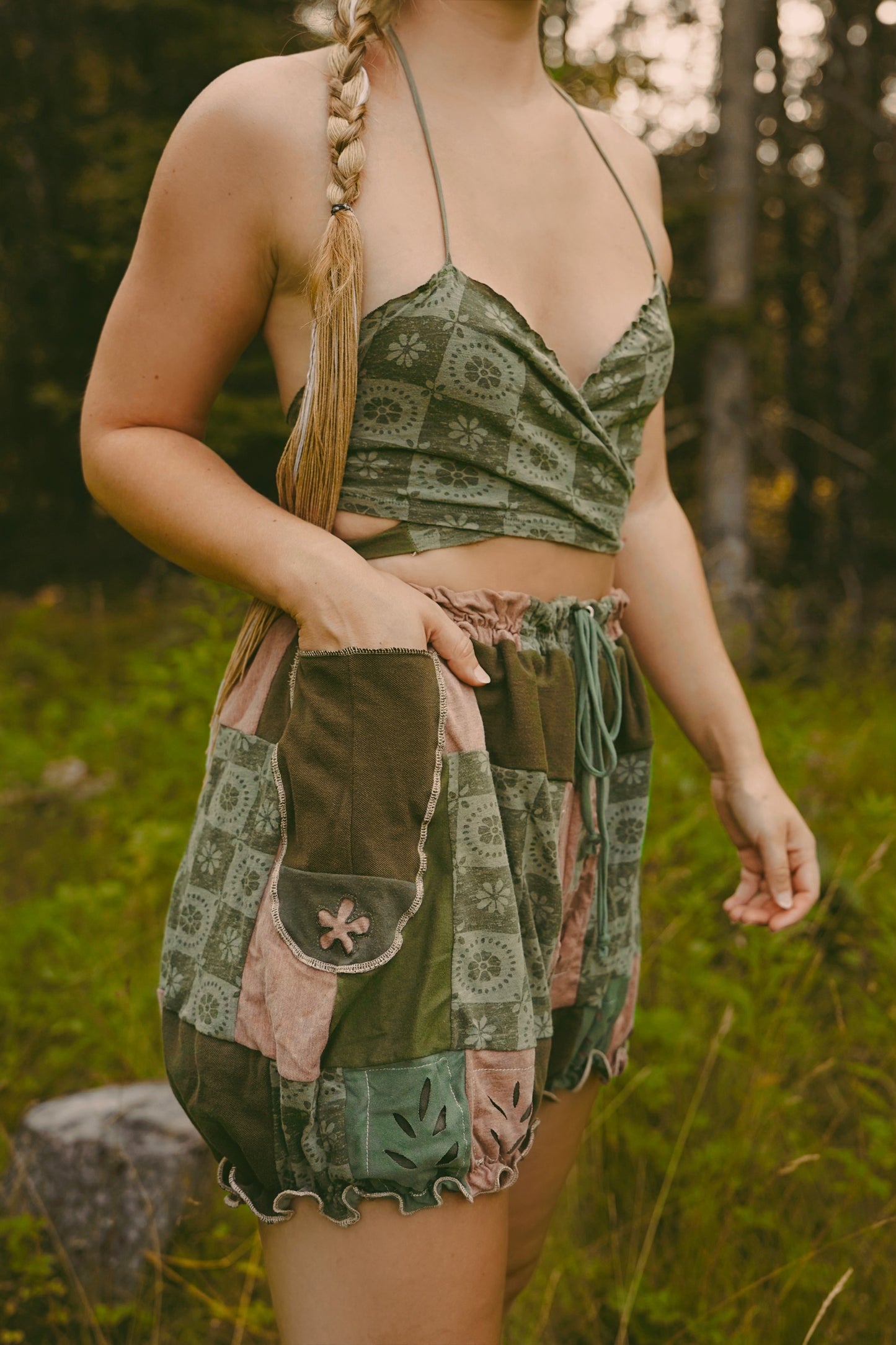 Green Hippie Two-Piece (S-L)