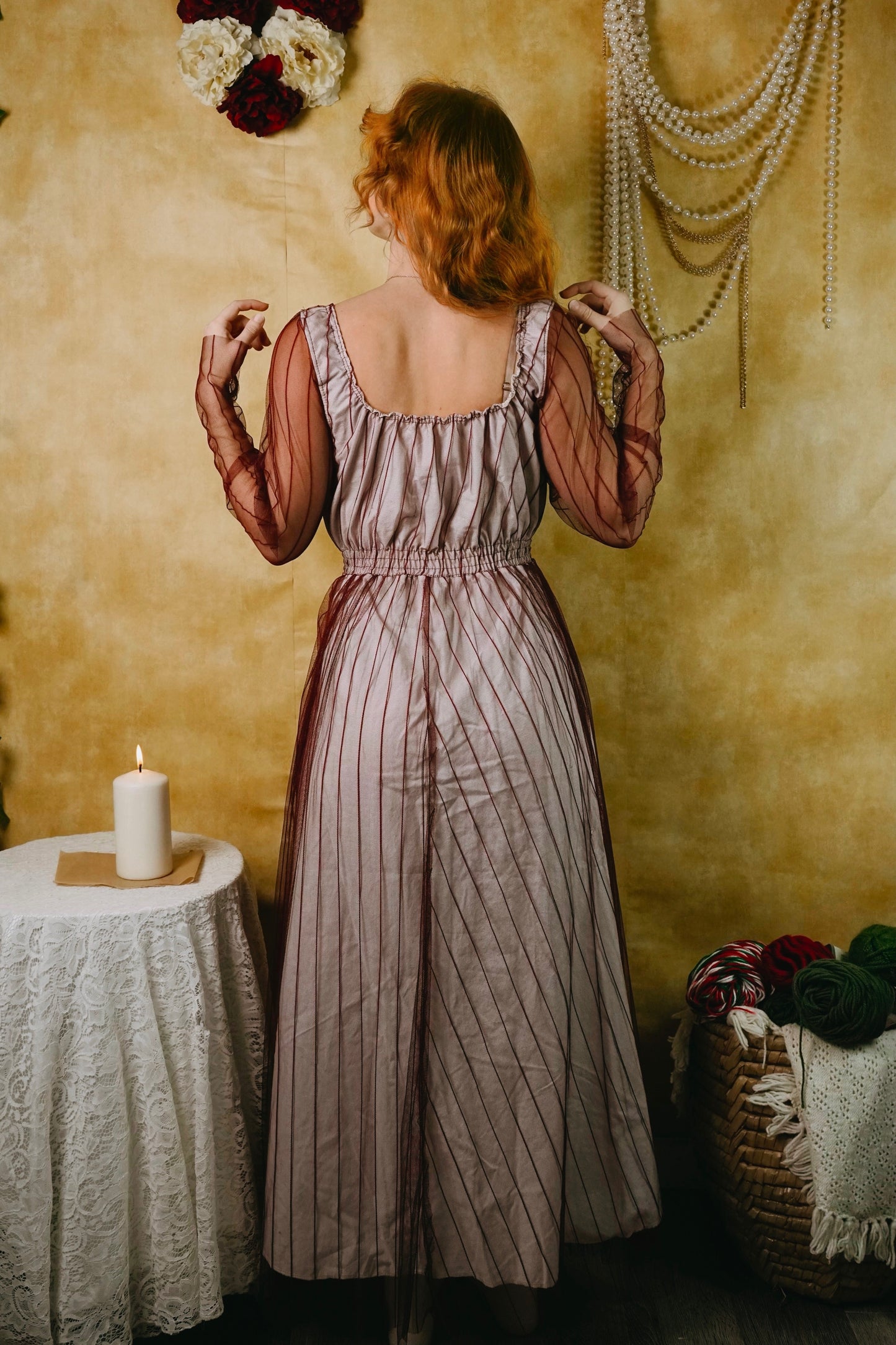 Candy Cane Net Dress (S-L)