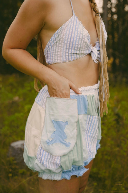 Baby Bear Patchwork Shorts (S-L)
