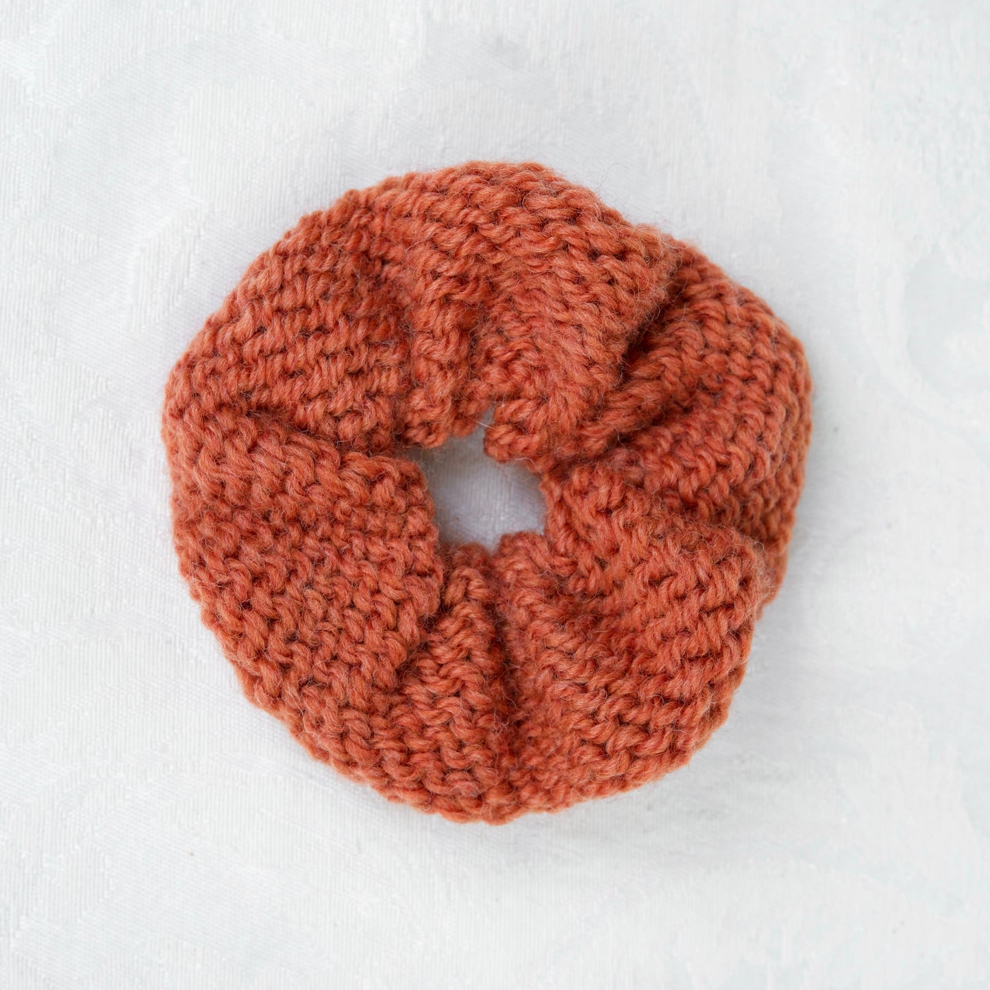 Chestnut Wool Scrunchie