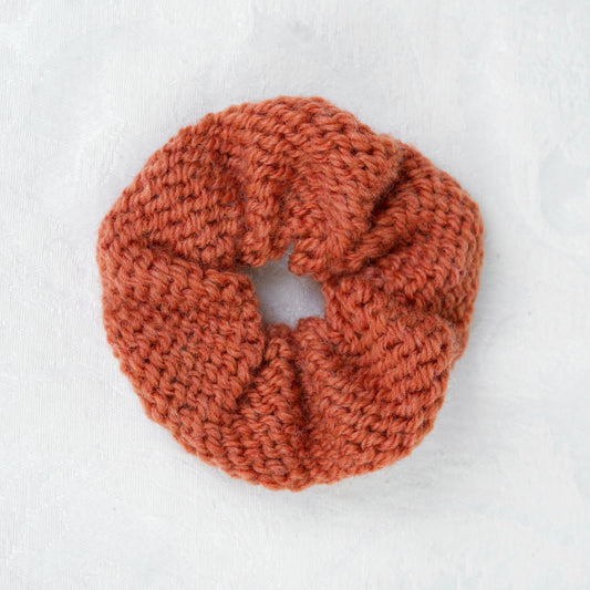 Chestnut Wool Scrunchie