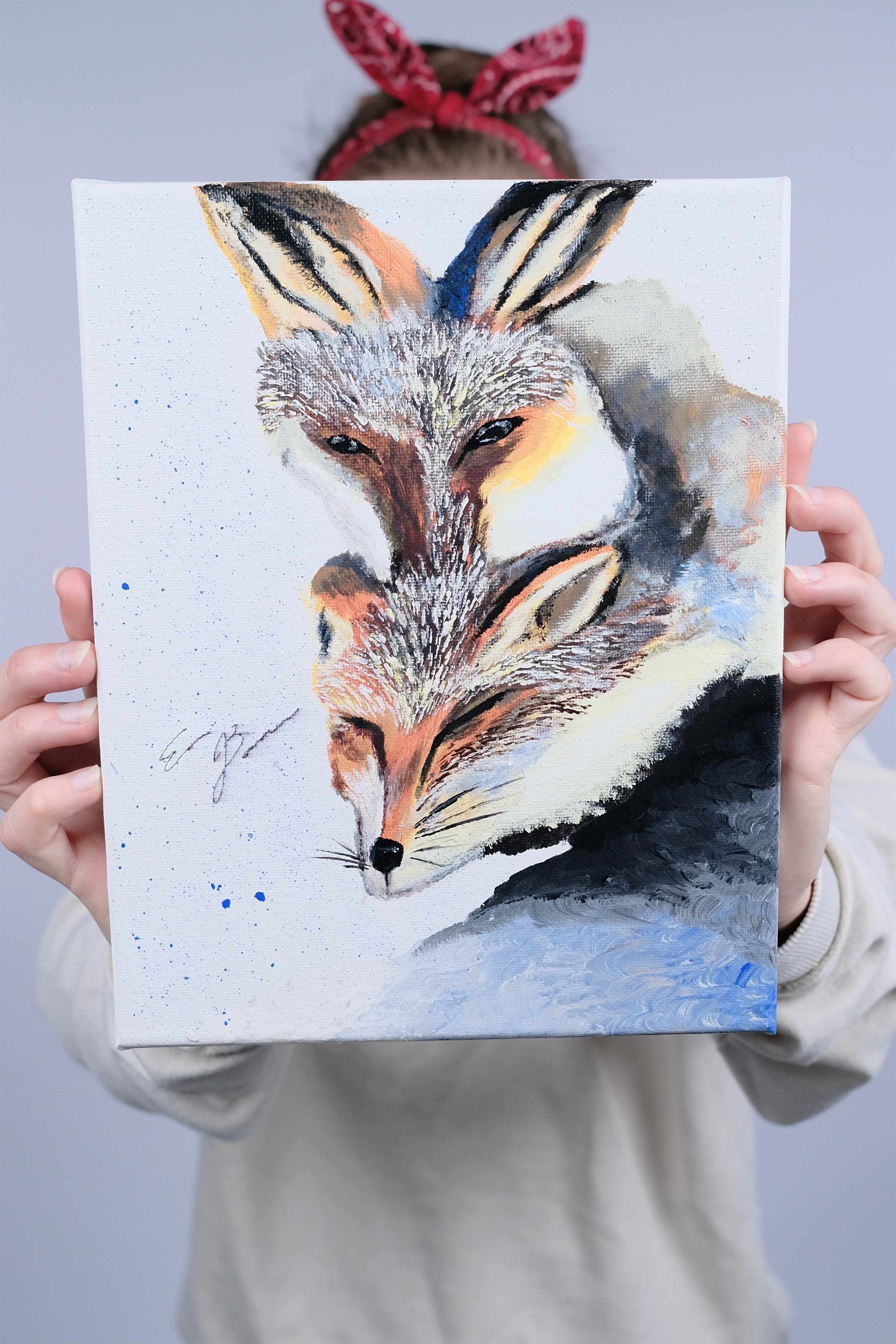 Two Foxes (OG Painting)