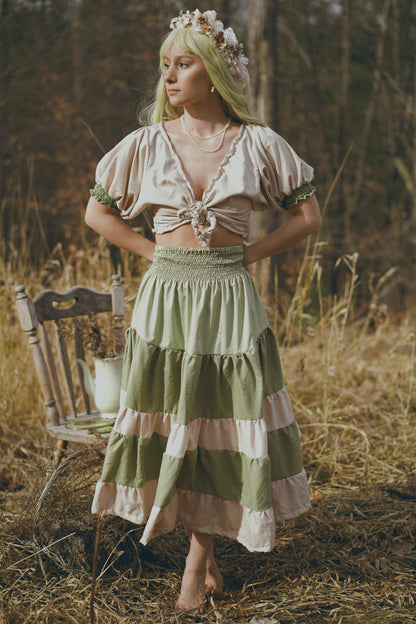 Open Tie, Stripe Two-Piece (S-M)