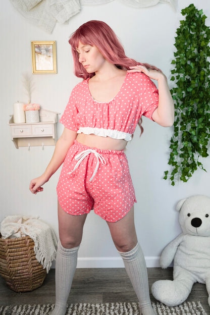 Pink Polka Dot Two Piece (S-L)