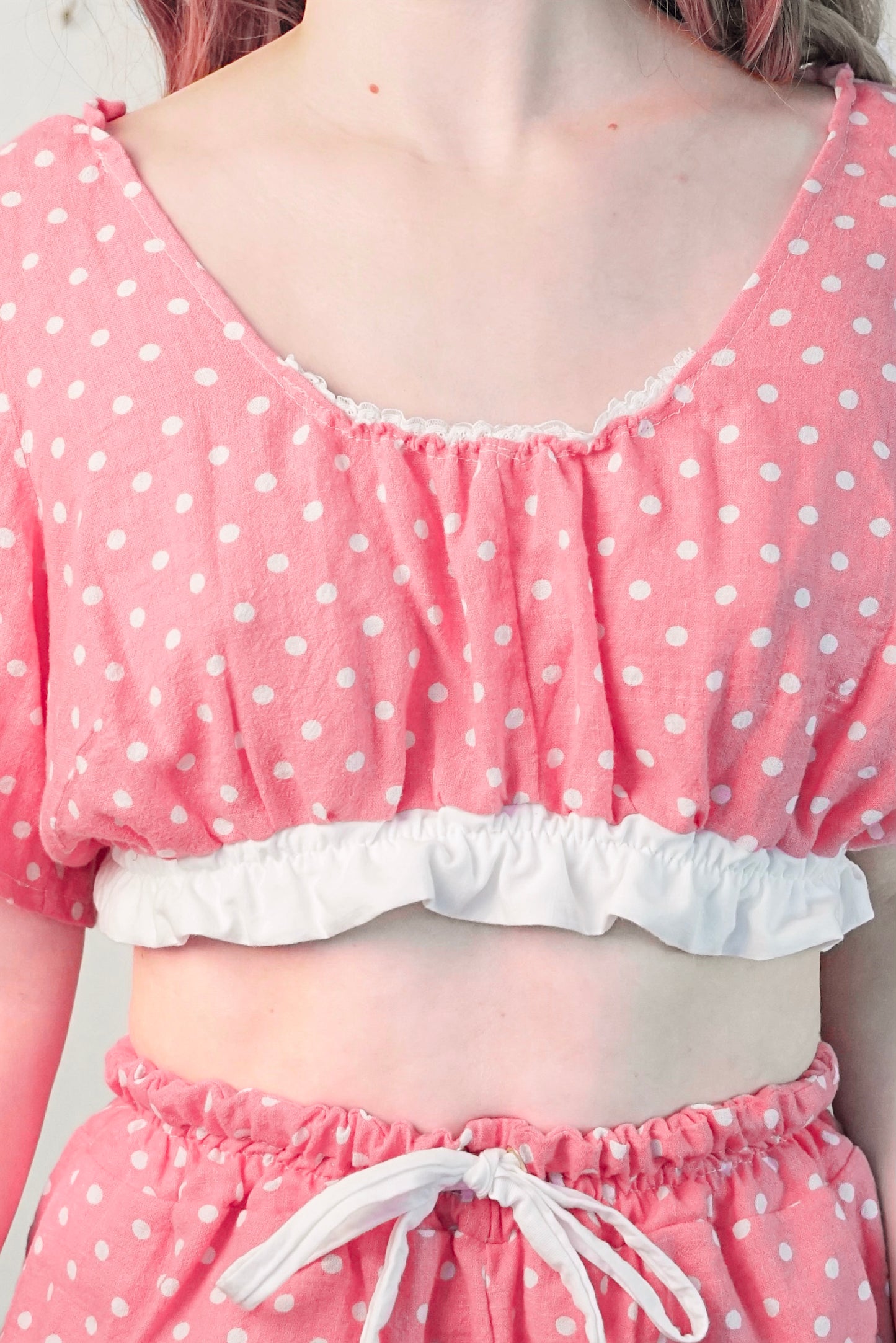 Pink Polka Dot Two Piece (S-L)