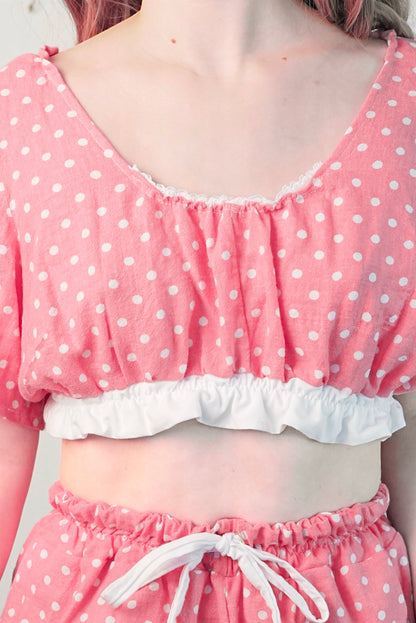 Pink Polka Dot Two Piece (S-L)