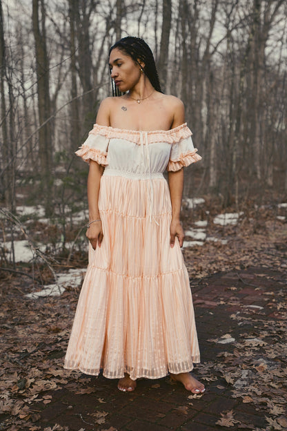Peach Layered Dress (S-L)