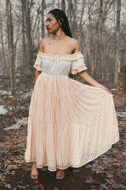 Peach Layered Dress (S-L)