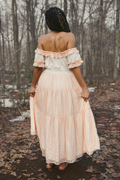 Peach Layered Dress (S-L)