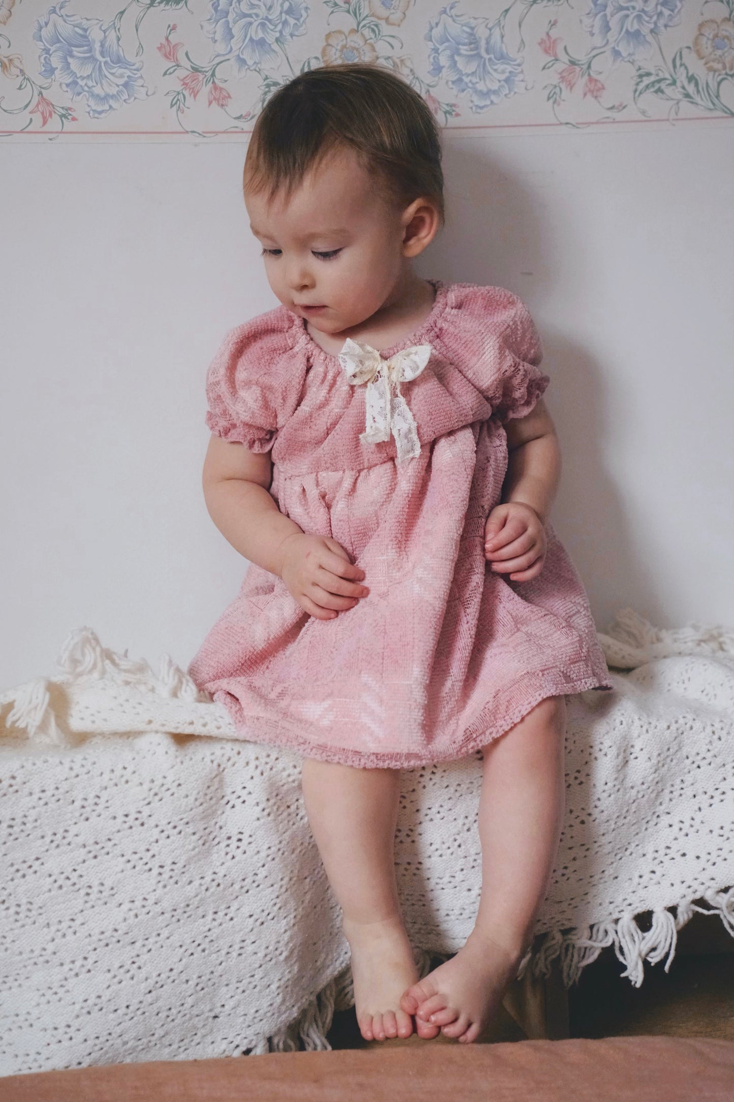 Pink Lace Baby Dress