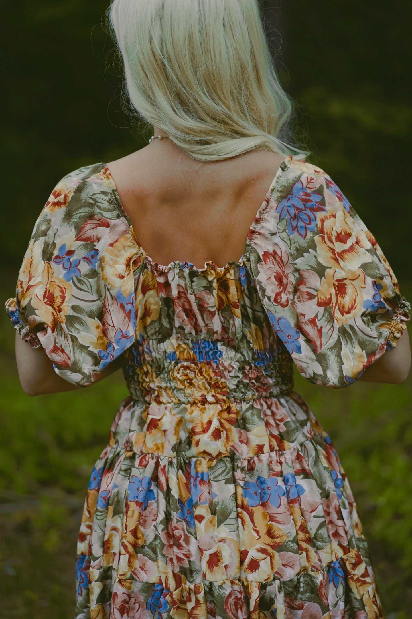 Colorful Floral Dress (S-M)