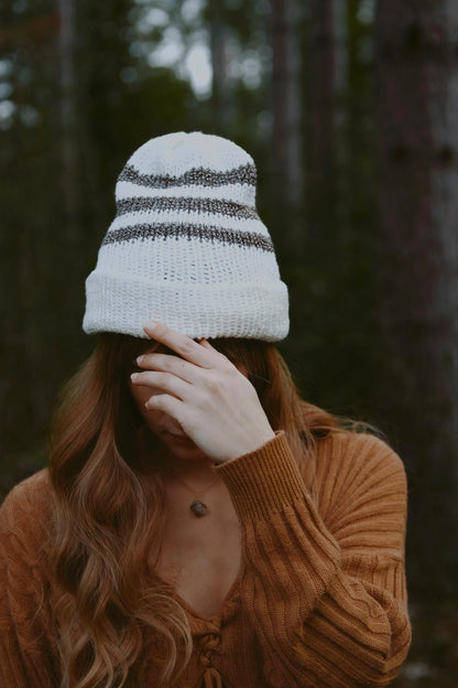 White Fox Beanie