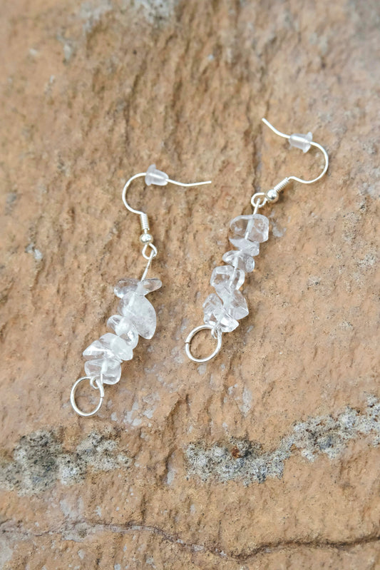 Glass Stone Earrings
