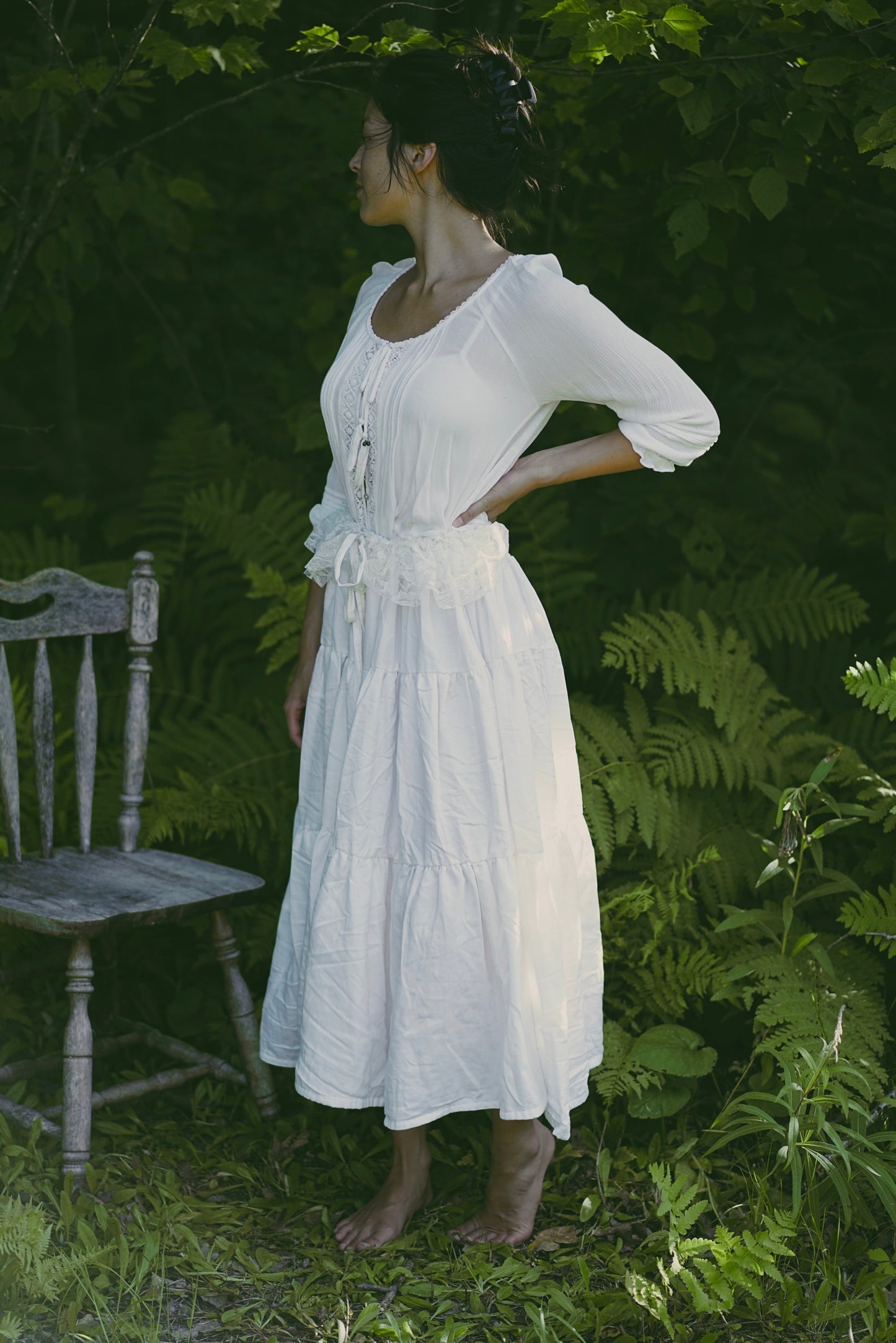 White Lace Maxi Skirt (S-L)