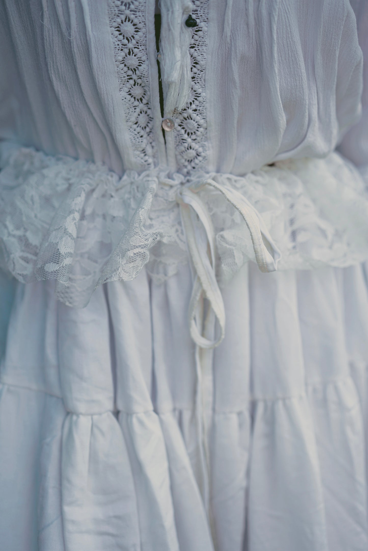 White Lace Maxi Skirt (S-L)