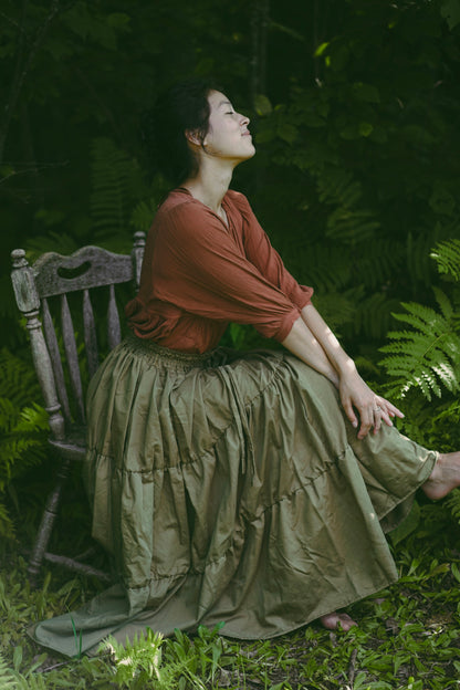 Forest Green Maxi Skirt (S-L)