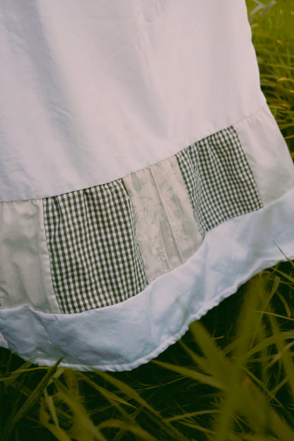 Loose Green Checker Dress (S-XL)