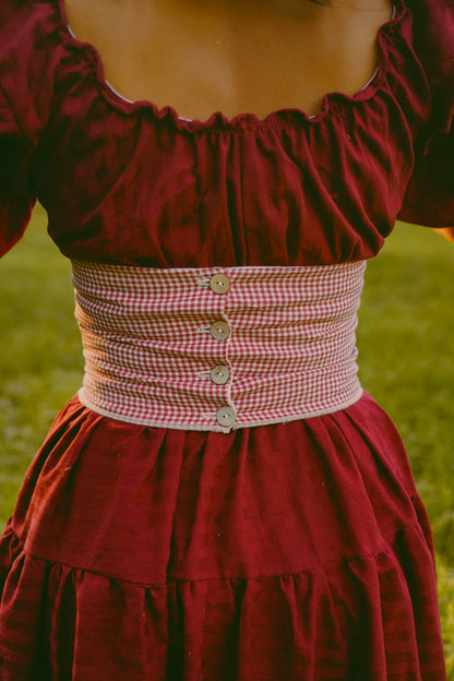 Mini Checker Corset (S-M)
