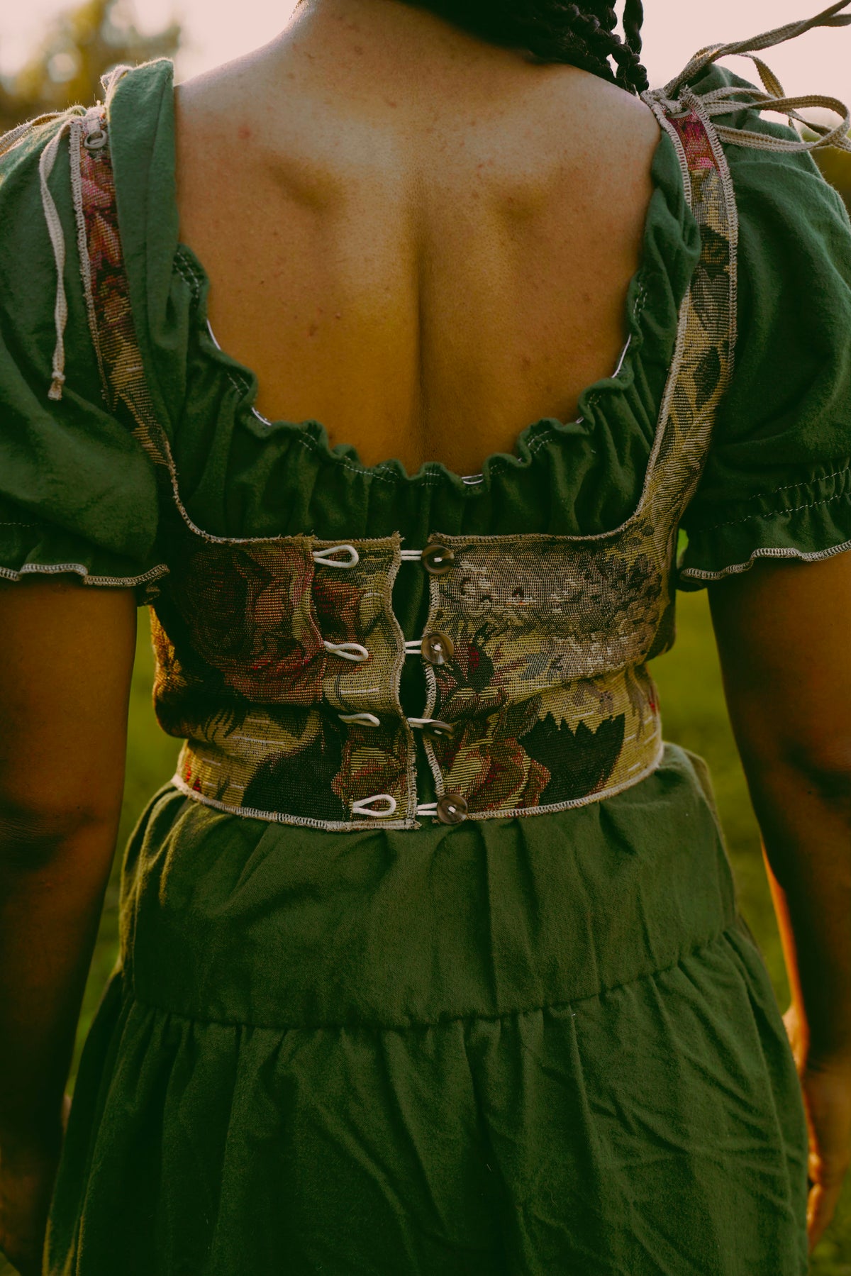 Floral Upholstery Bodice (M-L)