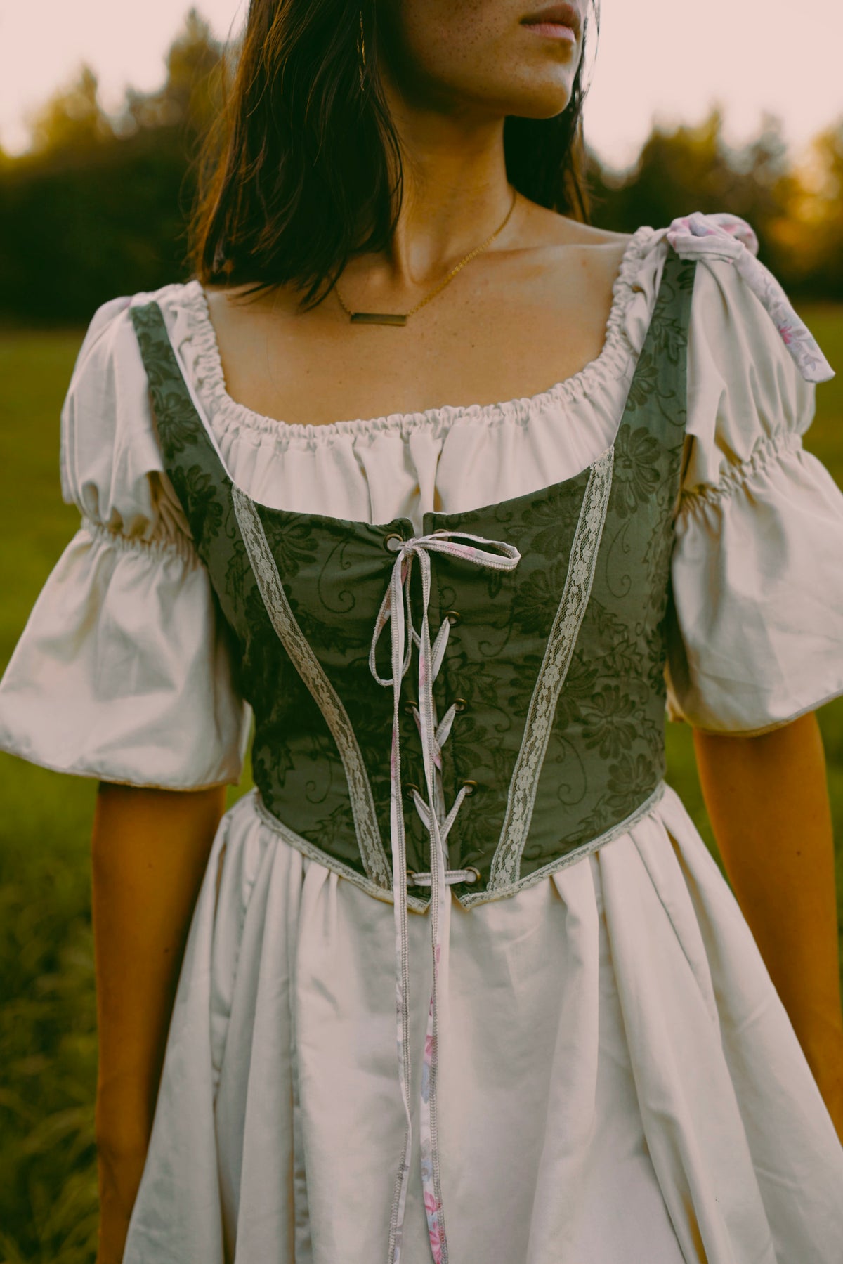 Laced Green Bodice (S-M)
