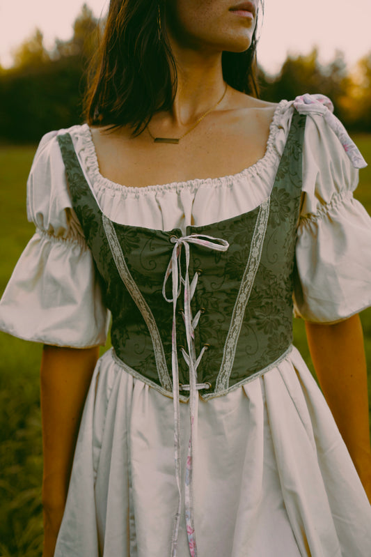 Laced Green Bodice (S-M)