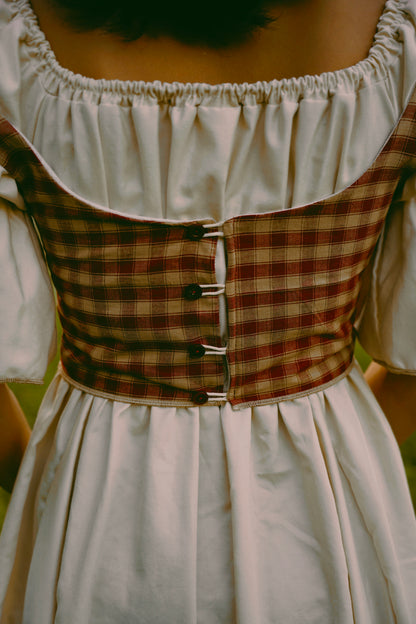Checkered Maiden Bodice (L)
