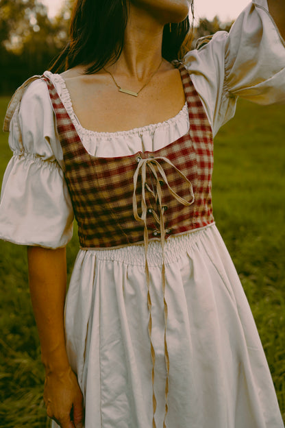 Checkered Maiden Bodice (L)
