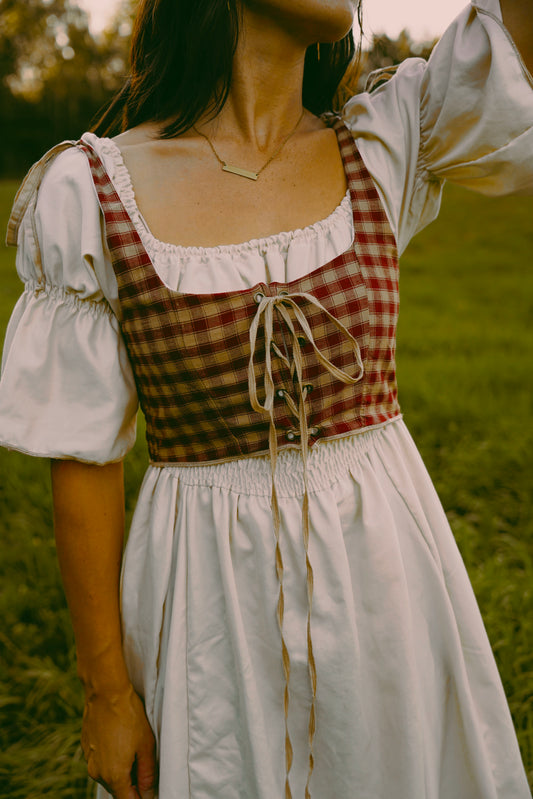 Checkered Maiden Bodice (L)