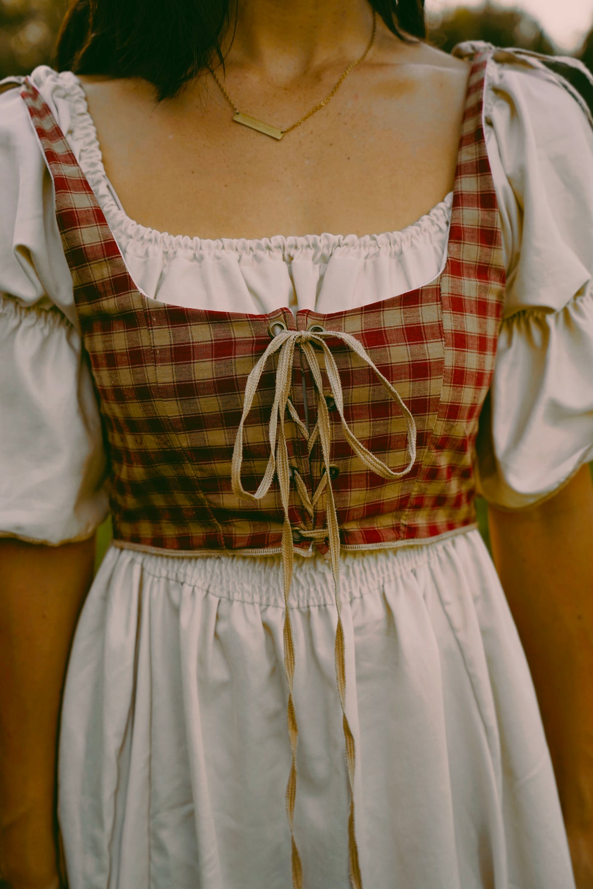 Checkered Maiden Bodice (L)