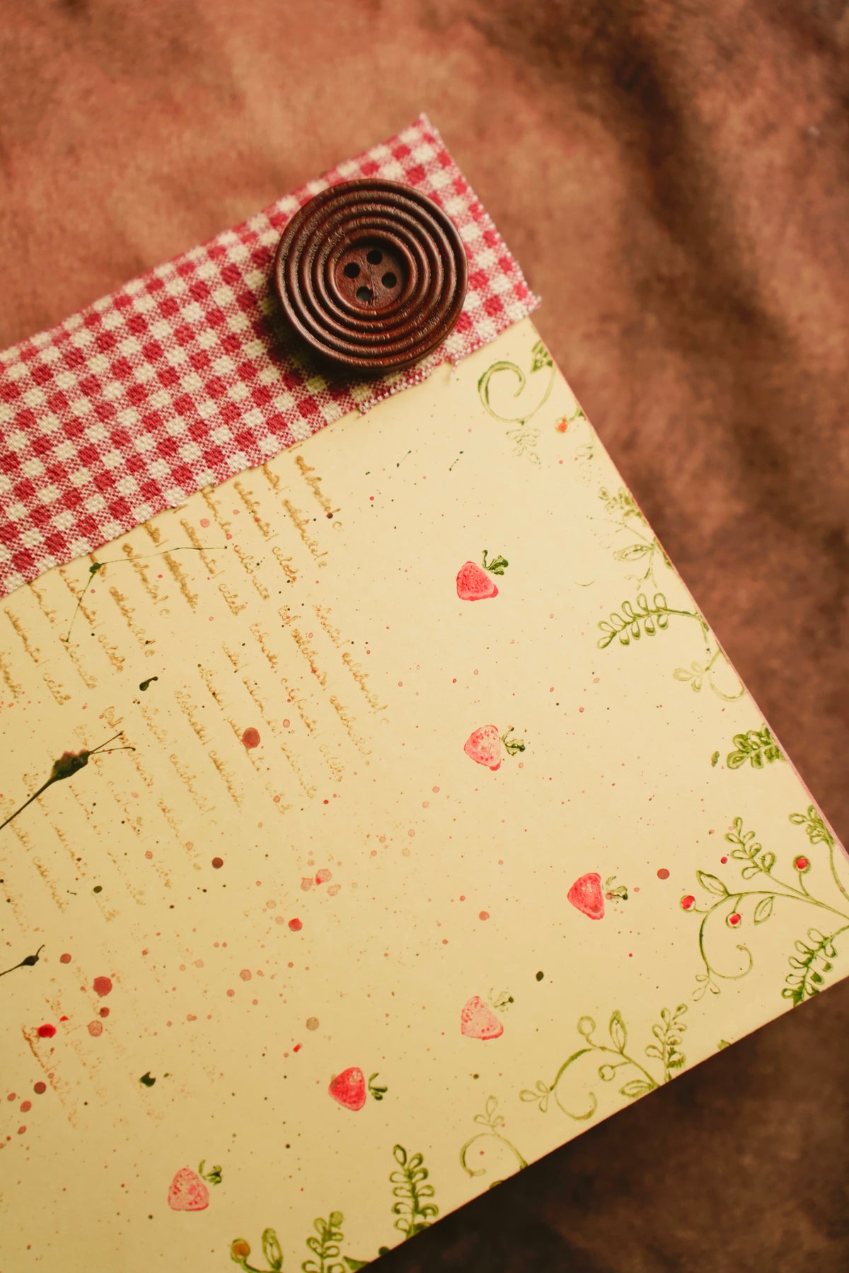 Whimsical Strawberry Journal