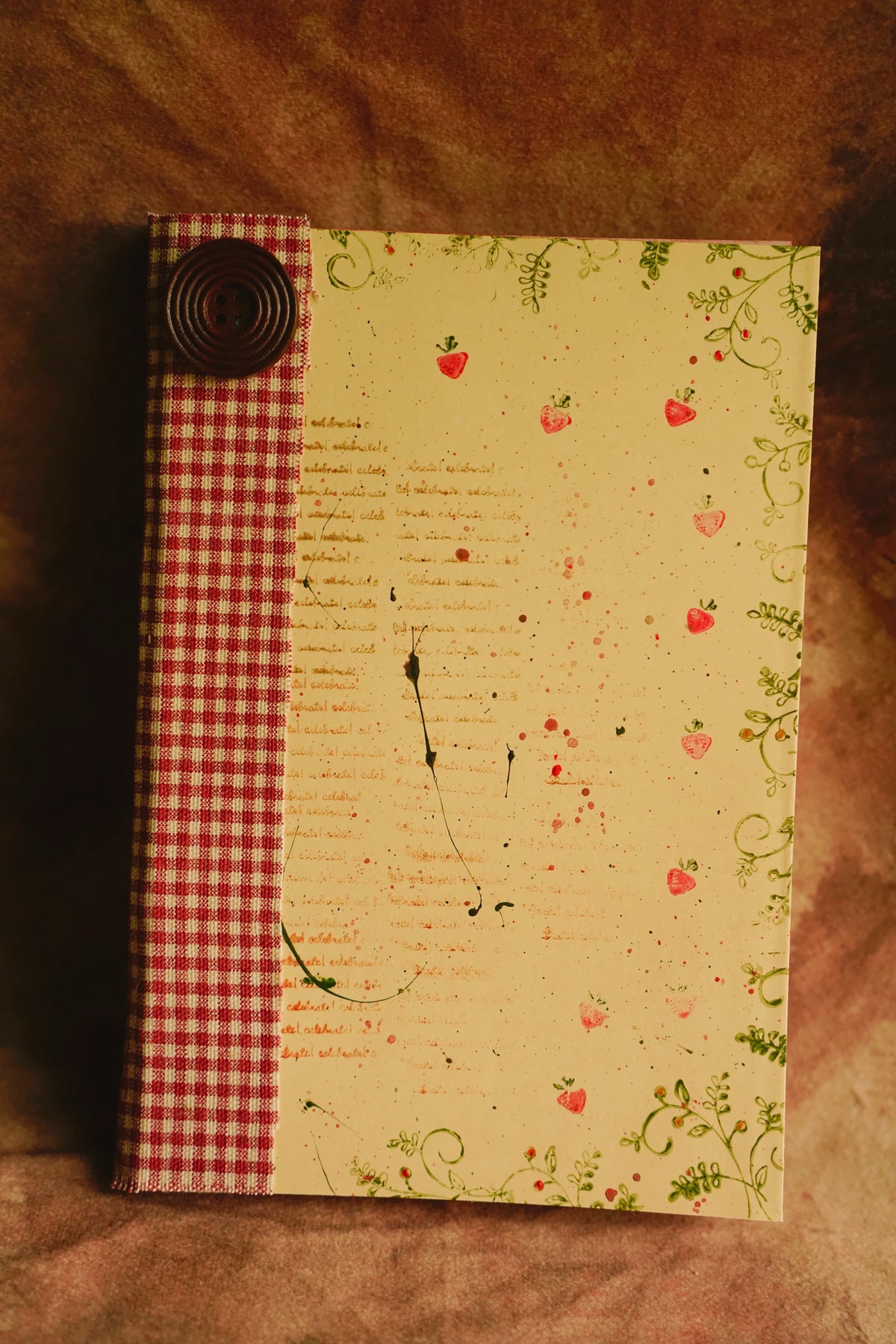 Whimsical Strawberry Journal