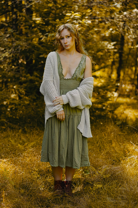 Elastic Low Cut Dress (S-M)